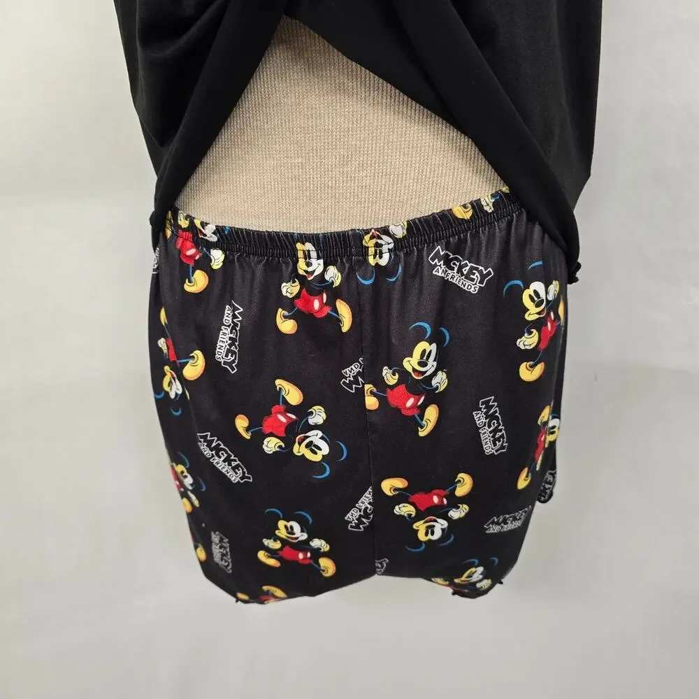 Disney Mickey Mouse & Friends Shorts & Tank Pajama Lounge Set Women's XXL Black - Picture 8 of 16